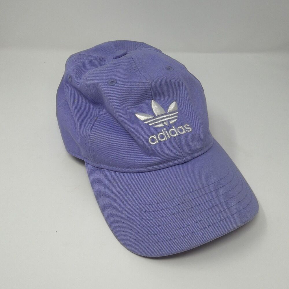 Adidas Originals Trefoil Women’s Strapback Hat Purple Adjustable One Size